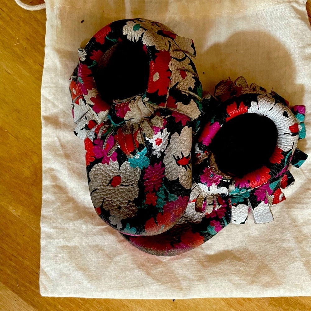 FP Floral Moccasins Size 3